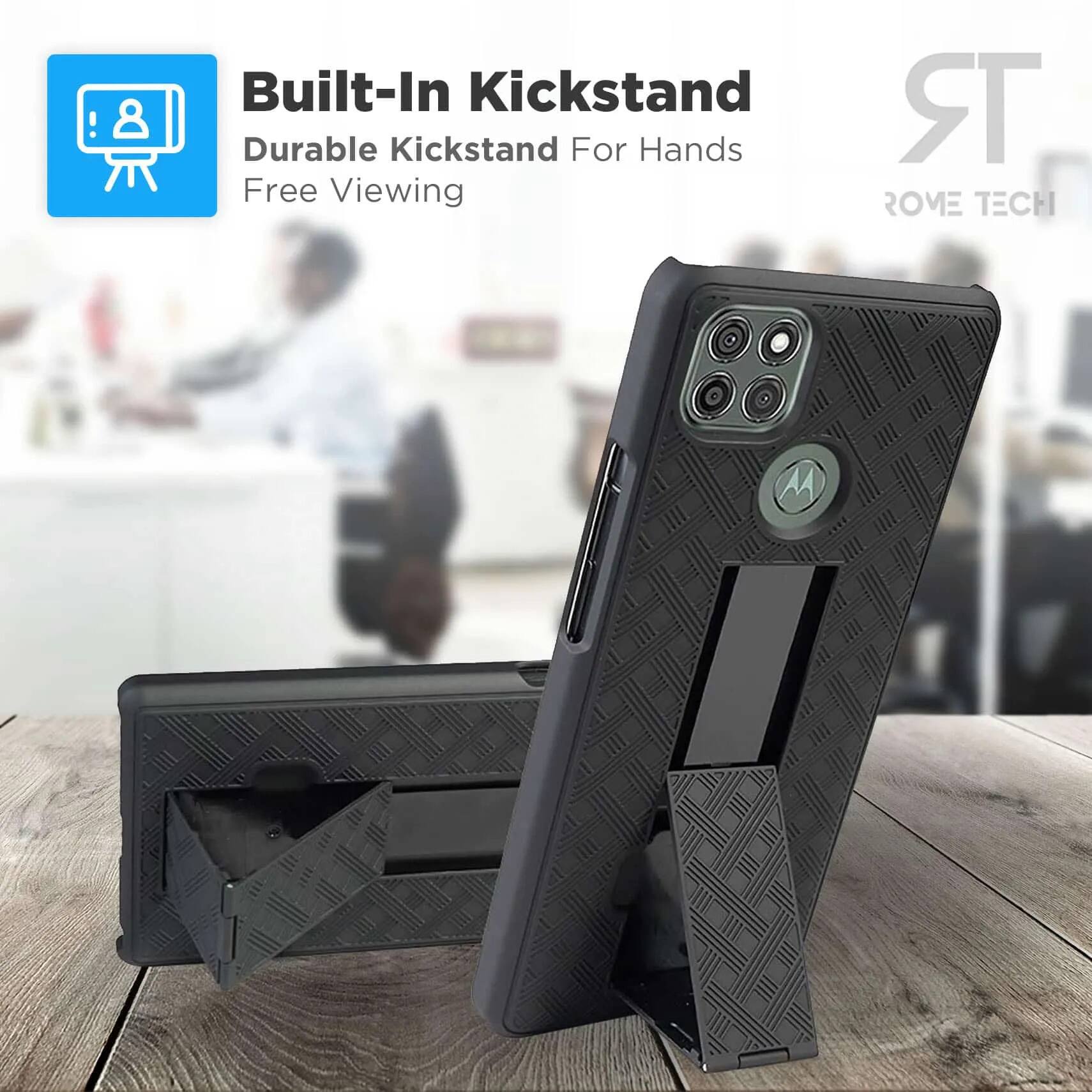 Built-In Kickstand  
Durable Kickstand For Hands Free Viewing  
ROME TECH