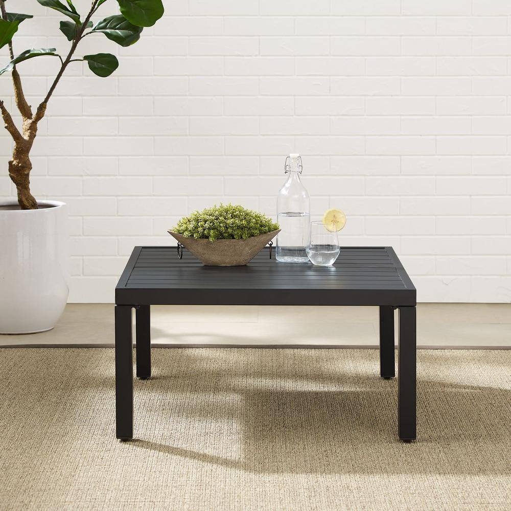 Alt View 1. Crosley Furniture - Piermont Outdoor Sectional Coffee Table - Matte Black.