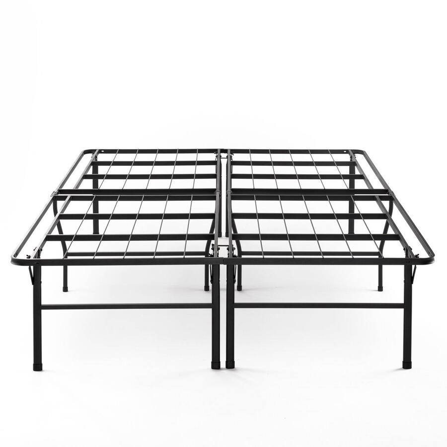 Hivvago Queen size 18 inch High Rise Folding Metal Platform Bed Frame ...
