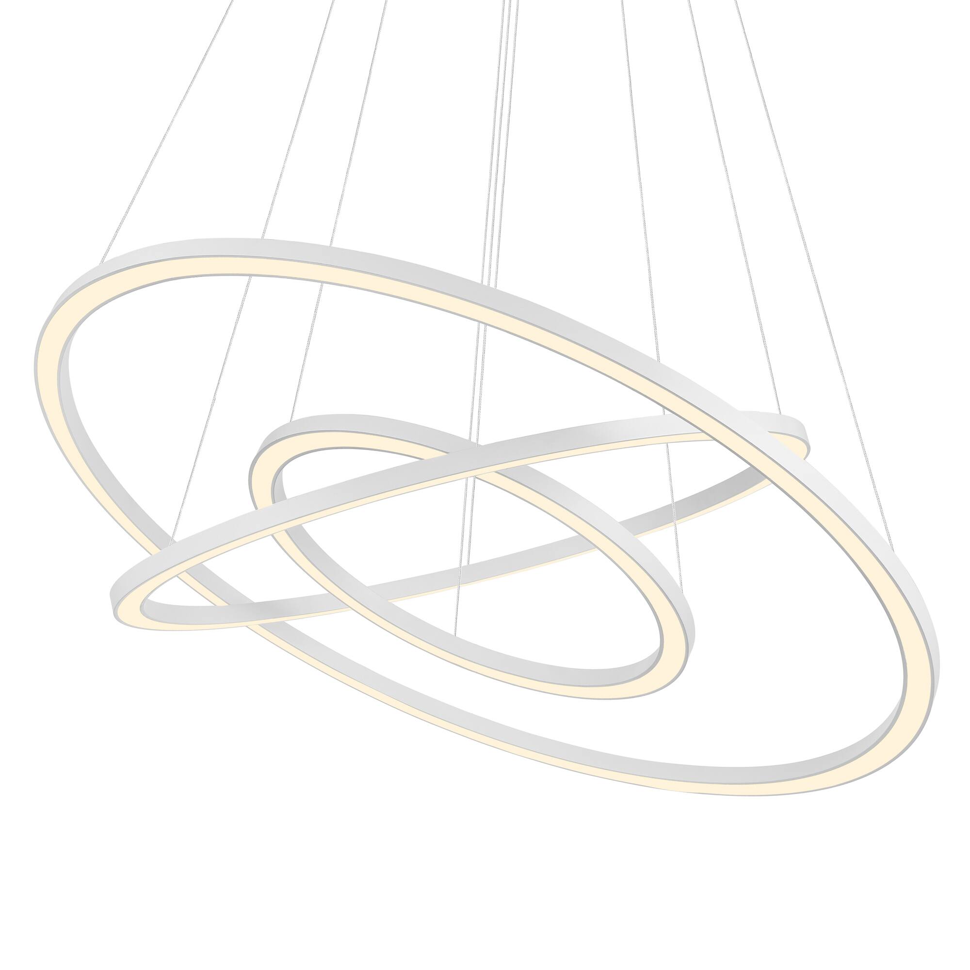 Alt View 1. CWI Lighting - Chalice LED Chandelier With White Finish - White.