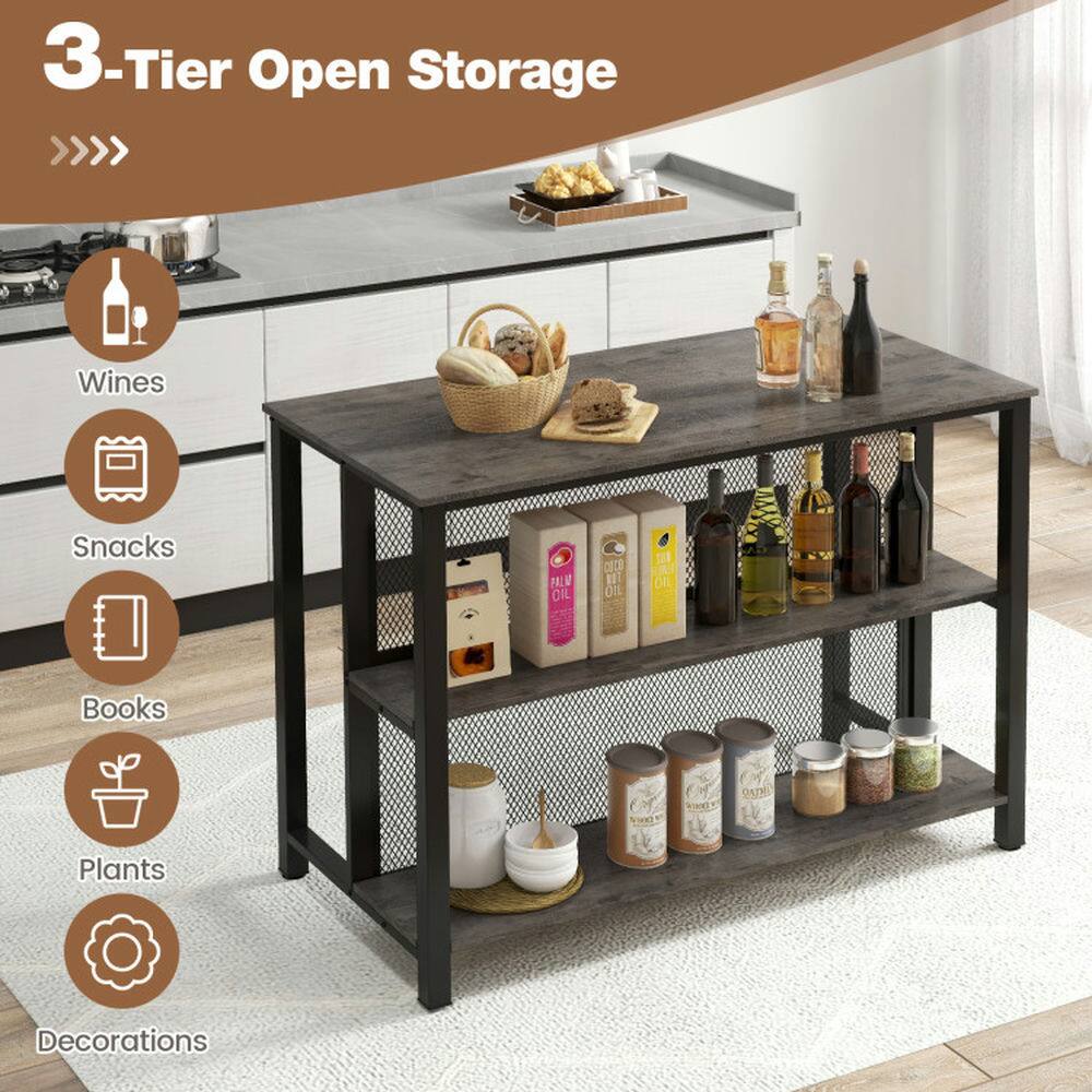 3-Tier Open Storage

- Wines
- Snacks
- Books
- Plants
- Decorations