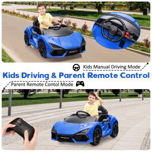 Kids Driving & Parent Remote Control  
- Kids Manual Driving Mode  
- Parent Remote Control Mode