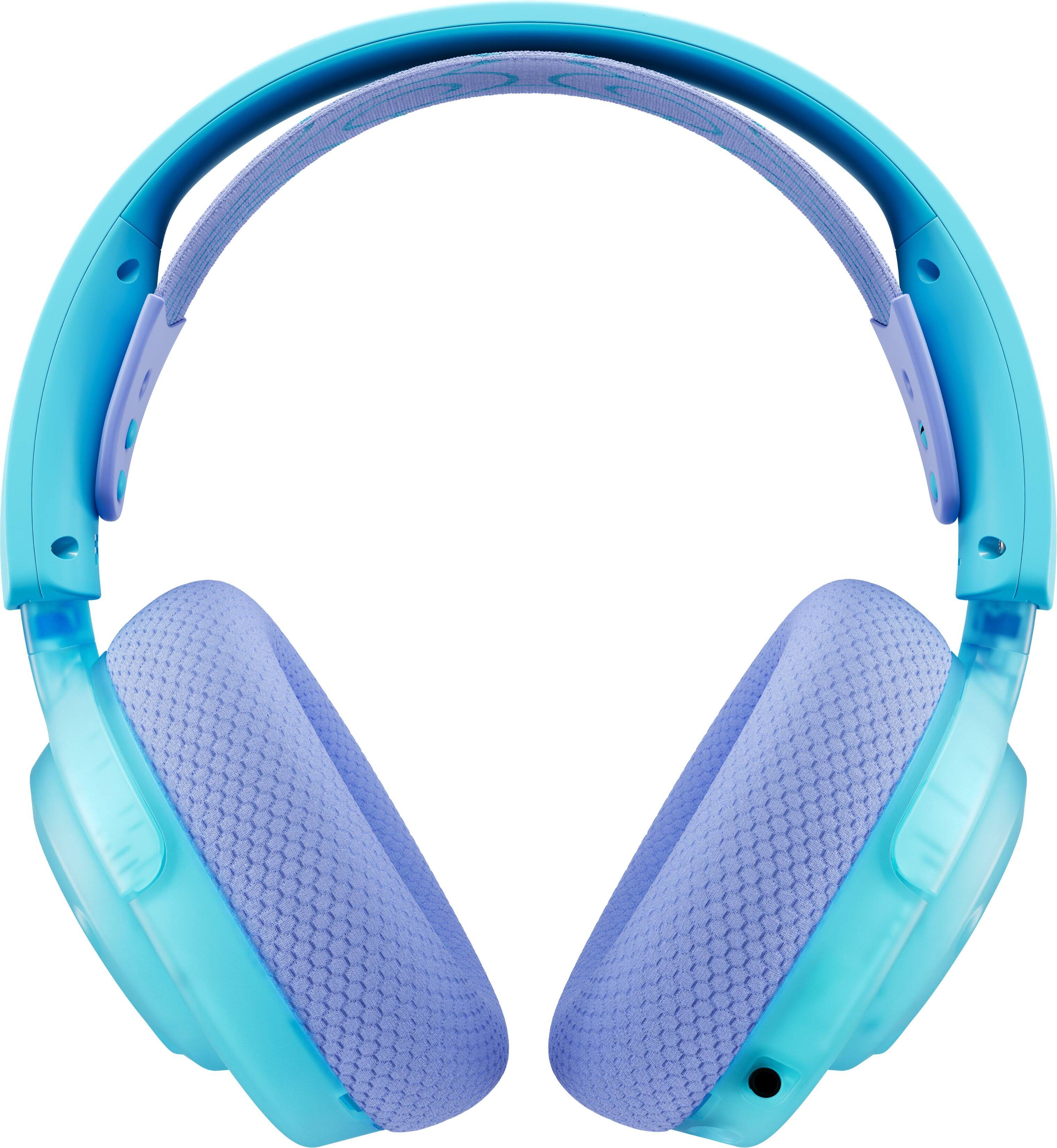Alt View 7. SteelSeries - Arctis Nova 3X Wireless Over-the-Ear Gaming Headset with 2.4Ghz/Bluetooth for PC, PS5/PS4, XBOX One/Series X/S, & Switch - Fortnite Sprite Edition Blue.