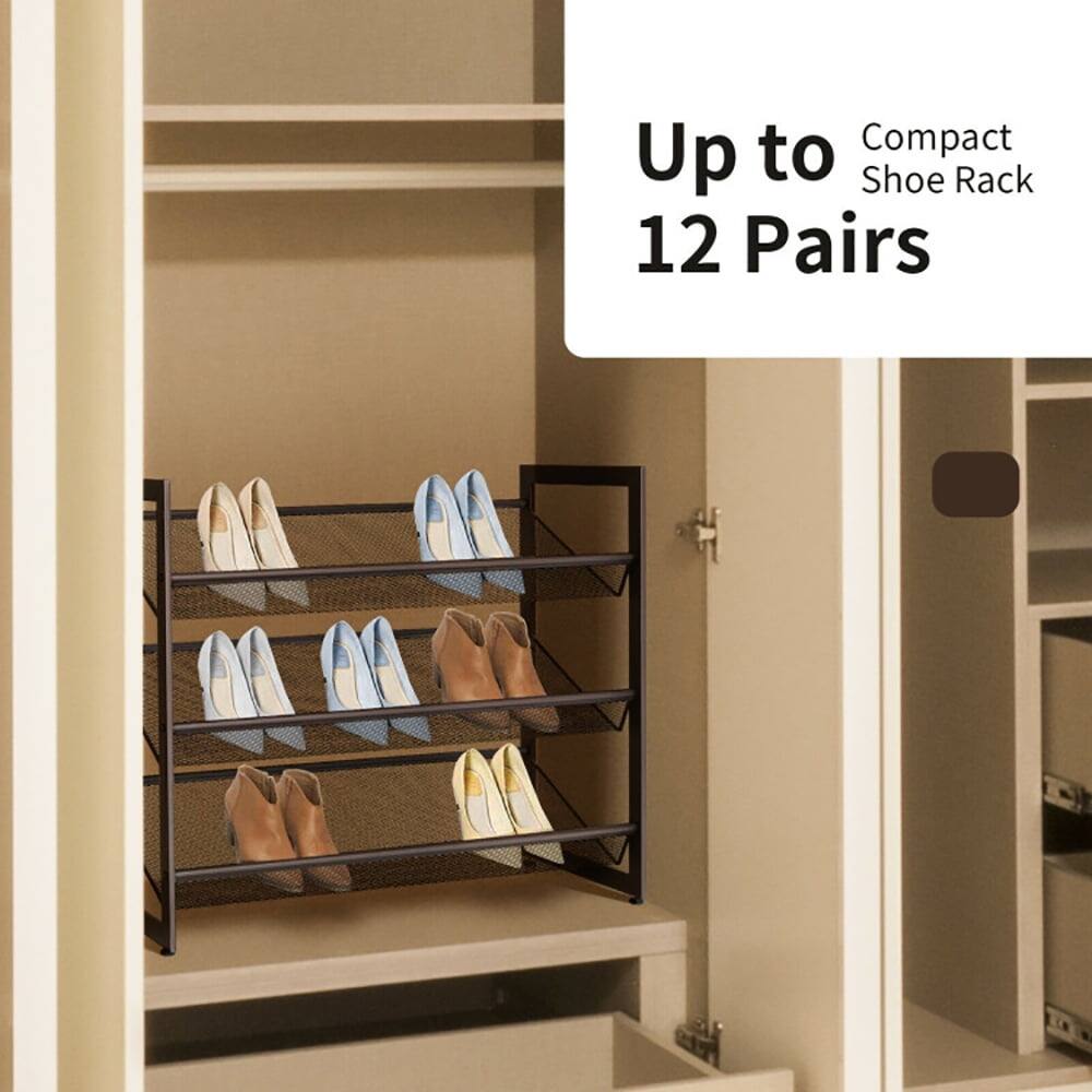 Compact Shoe Rack  
Up to 12 Pairs