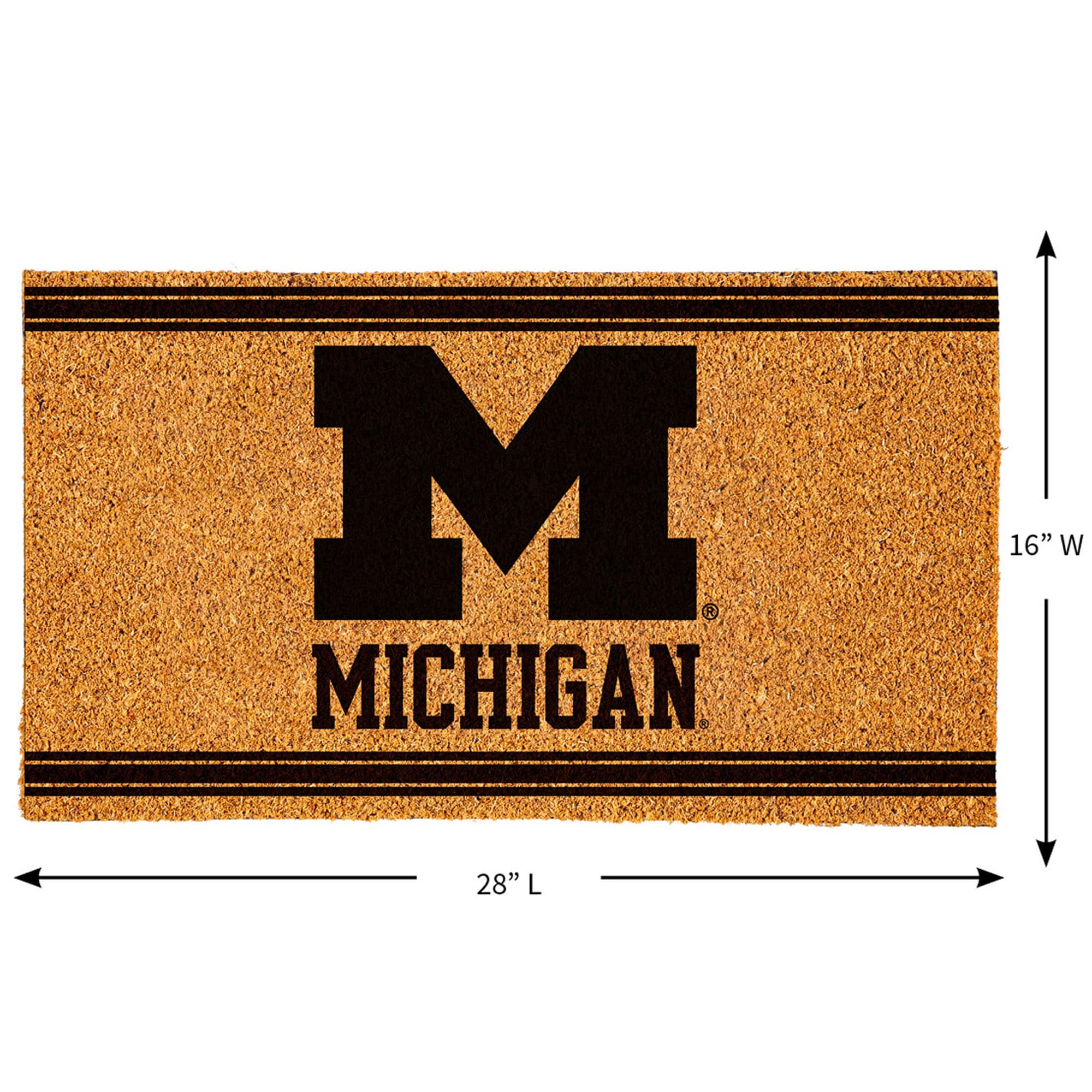 MICHIGAN  
16" W x 28" L