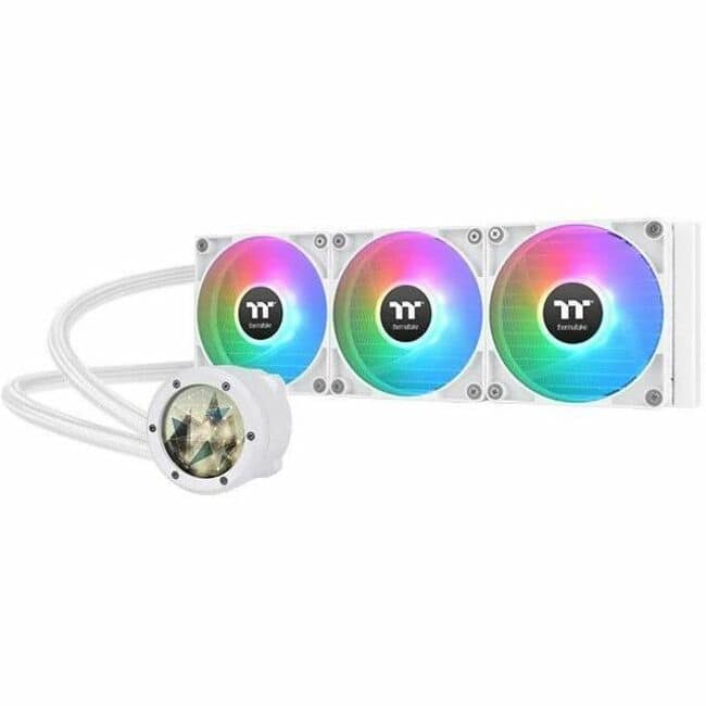 Thermaltake - TH360 V2 Ultra ARGB Sync All-In-One Liquid Cooler - Edition - 4.72" Maximum Fan Diameter - 3 x Fan(s) - Snow