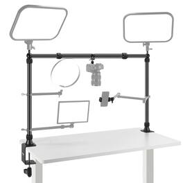 Neewer - Overhead Camera Mount Rig - Adjustable Platform with 2 Ball Heads & Super Clamp for Multi-Device