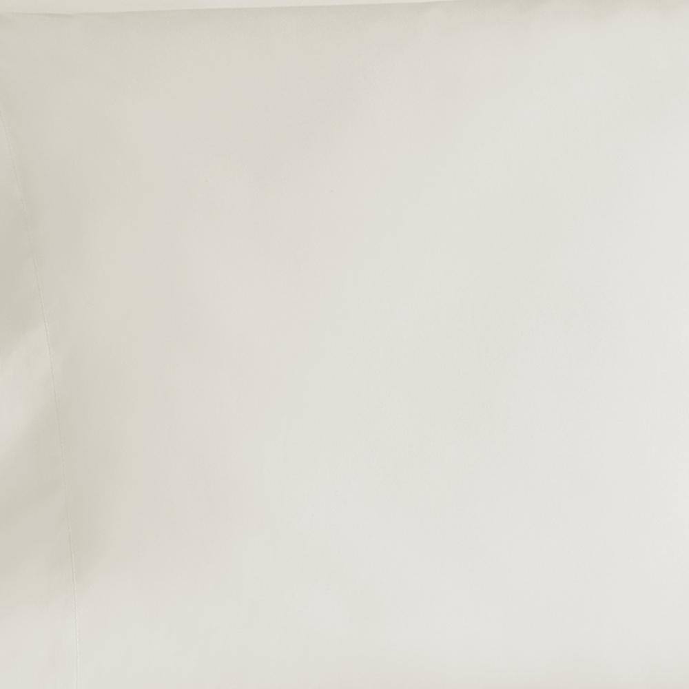 Alt View 3. Shavel Home Products - 250 Thread Count Cotton Percale Sheet Set, Full, Alabaster - Alabaster.