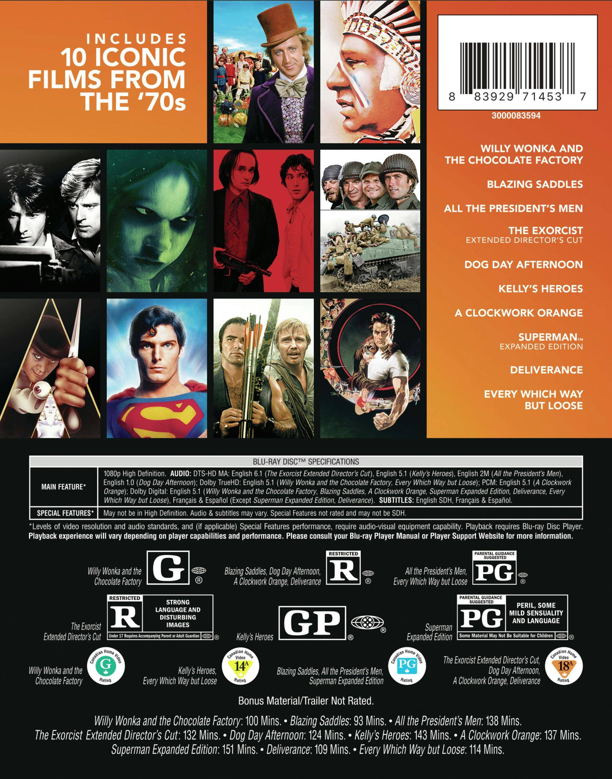 Back. Best of 70s 10-Film Collection, Vol 1. [Blu-ray].