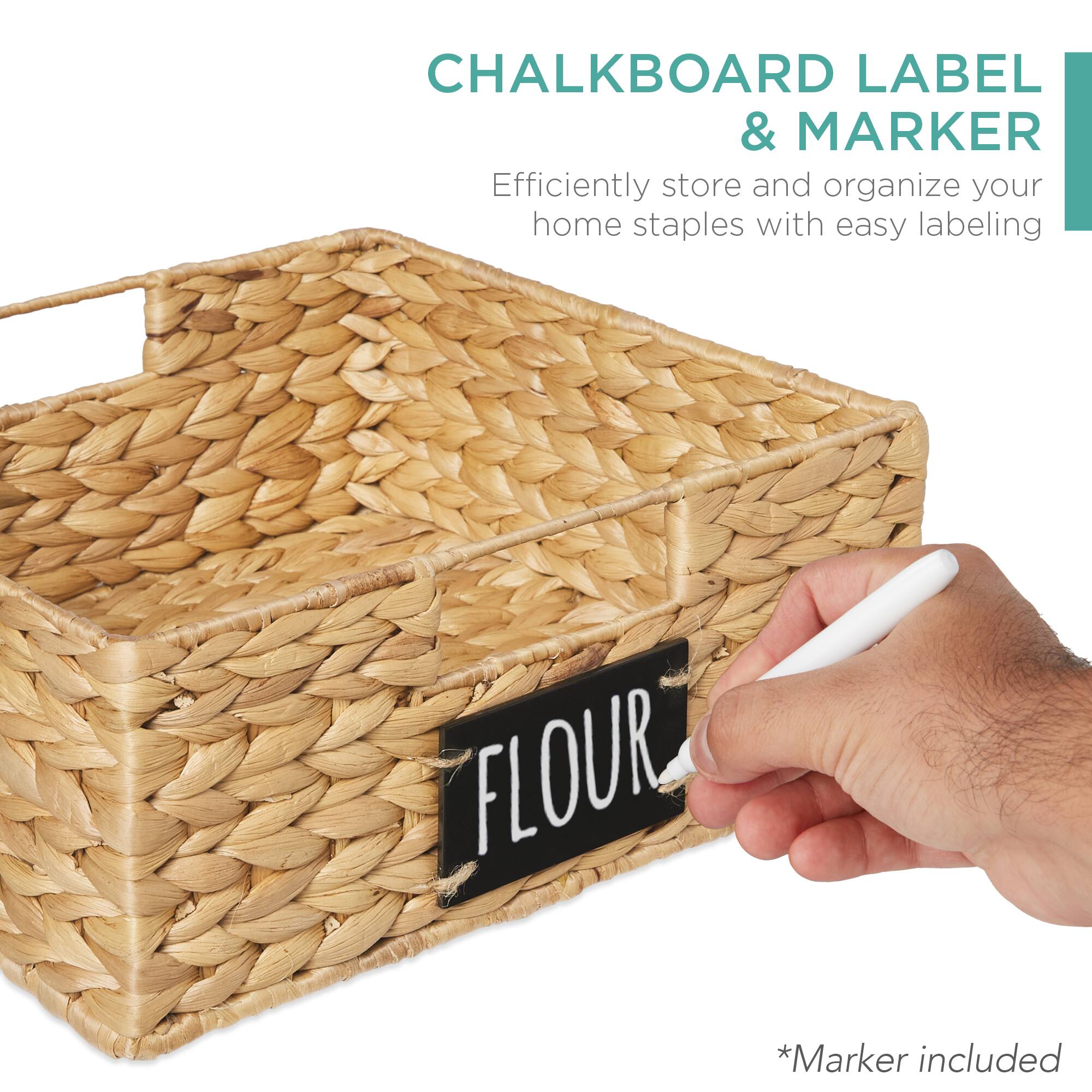 CHALKBOARD LABEL & MARKER

Efficiently store and organize your home staples with easy labeling

*Marker included