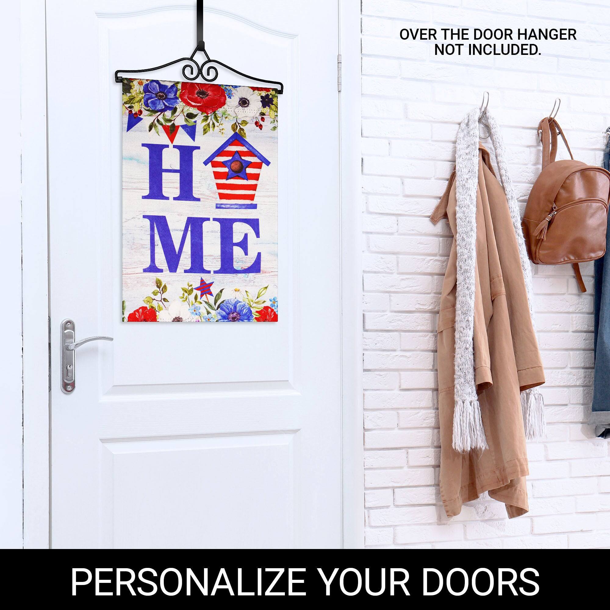 OVER THE DOOR HANGER NOT INCLUDED.

PERSONALIZE YOUR DOORS
