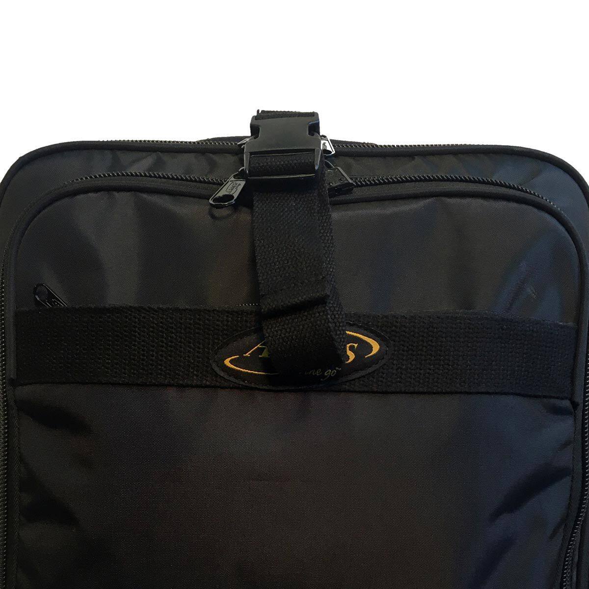 Left. A.Saks - Expandable Upright 17" Under Seat Carry On - Black.