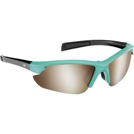 Flying Fisherman - Flying Fisherman's Kid's Fin Sunglasses - Green-Black/Amber-Silver Mirror