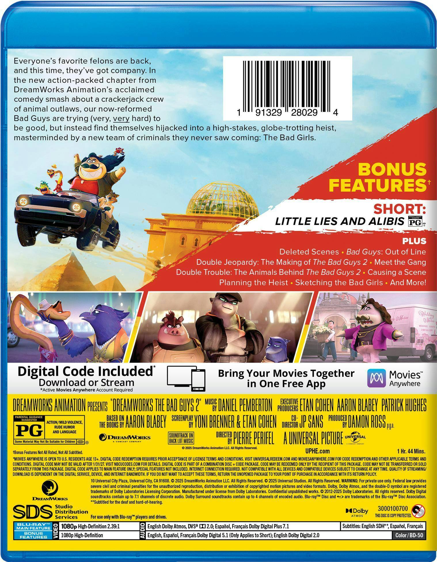 Back. The Bad Guys 2   - BLU-RAY.