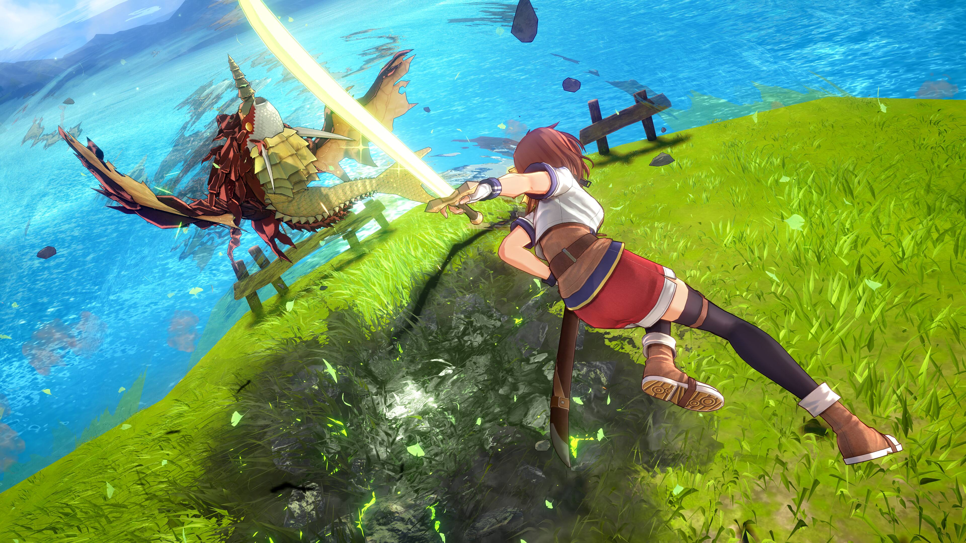 Left. GungHo Online Entertainment America - Trails in the Sky 2nd Chapter.