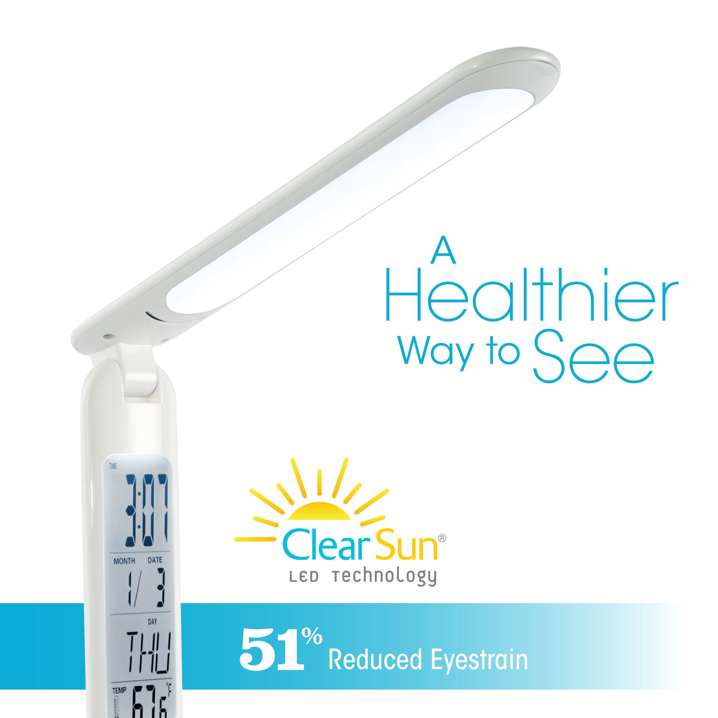 A Healthier Way to See  1-17 IL MONTH DATE M 3 DA THU TEMPP F GH6 1 Clear Sun LED Technology 51% Reduced Eyestrain