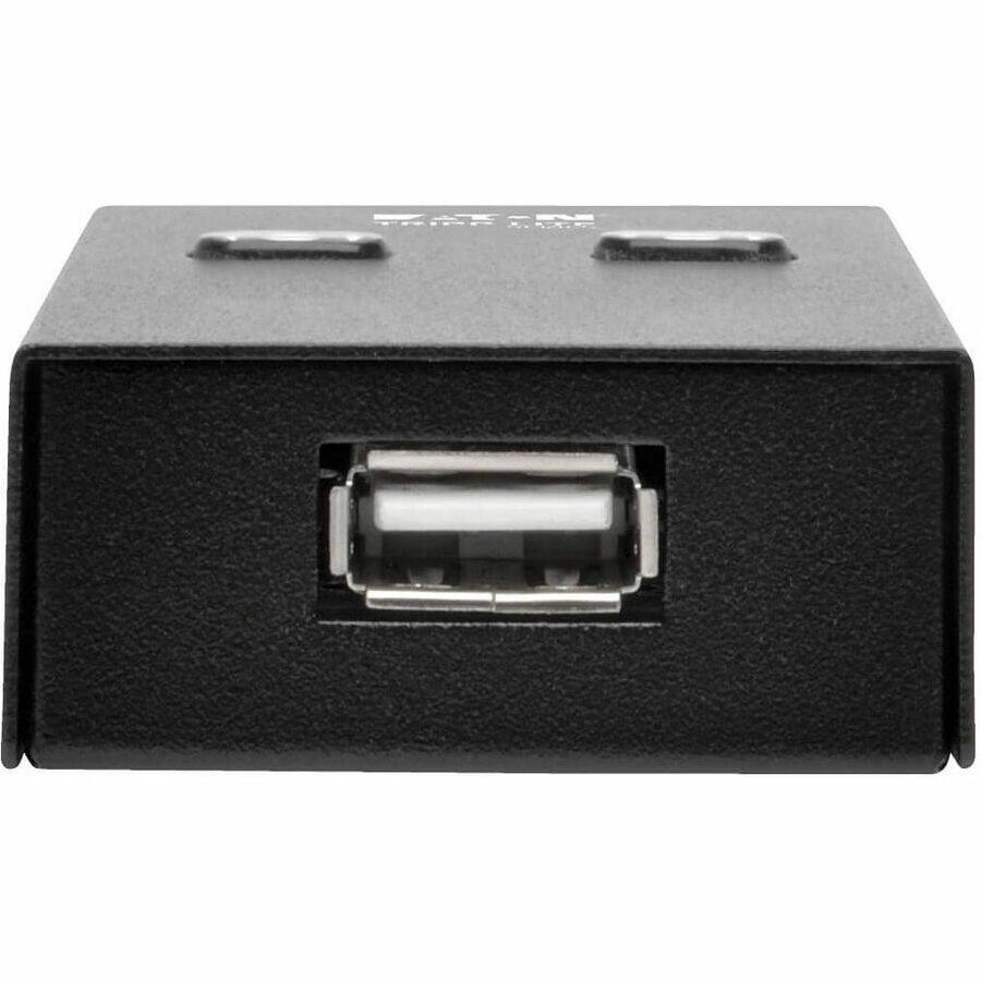 Alt View 3. Tripp Lite - Tripp Lite by Eaton 2-Port USB Hi-Speed Sharing Switch for Printer/ Scanner /Other - USB - External - 2 USB Port(s) - 2 - Black.