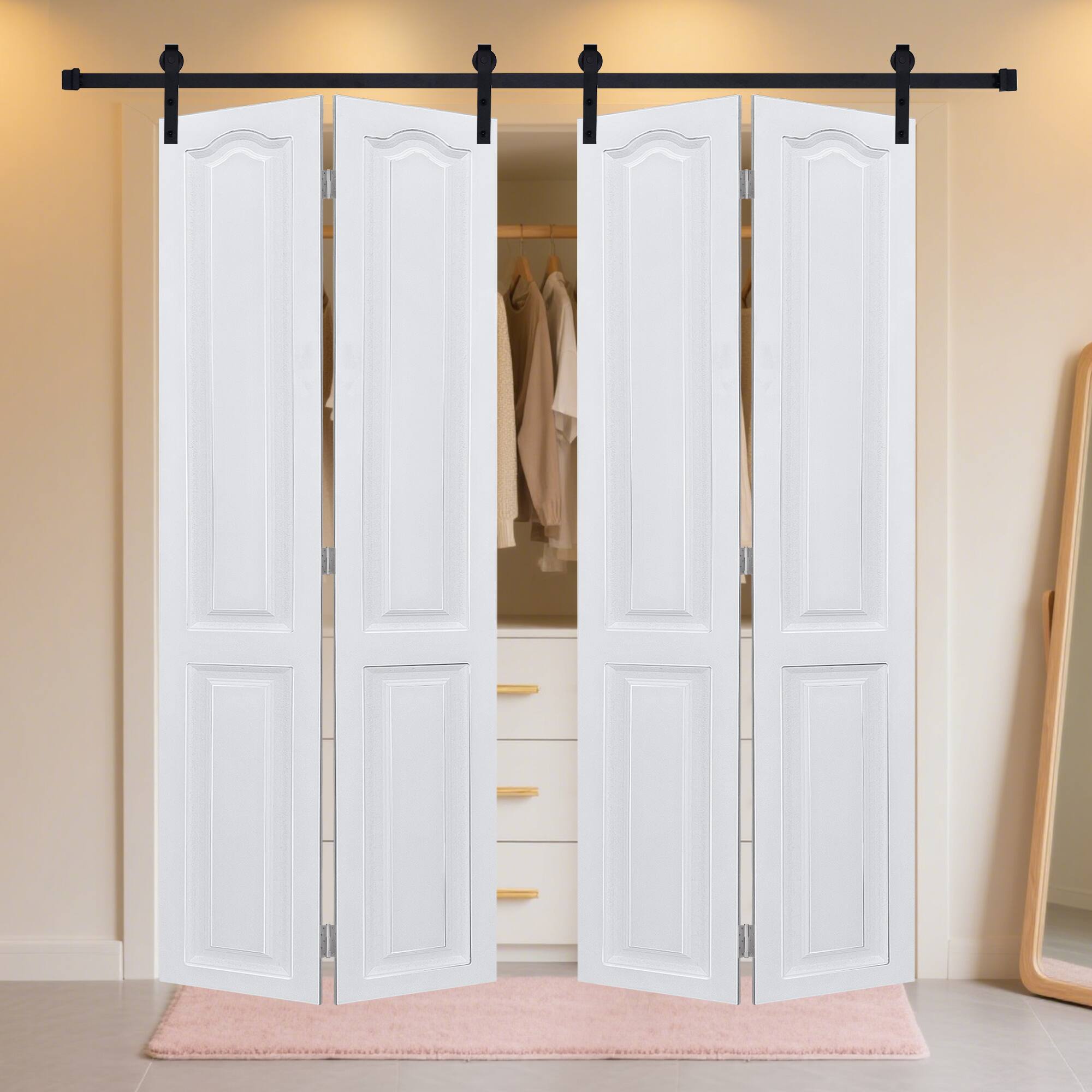 Boyel Living Interior Barn Door 30 in L x 0.75 in W x 84 in H with ...