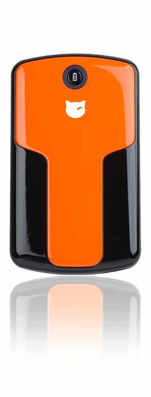 Angle. Fatcat Power - Fatcat Power FC4200 Powerbar 4200mAh Travel Charger (Orange).