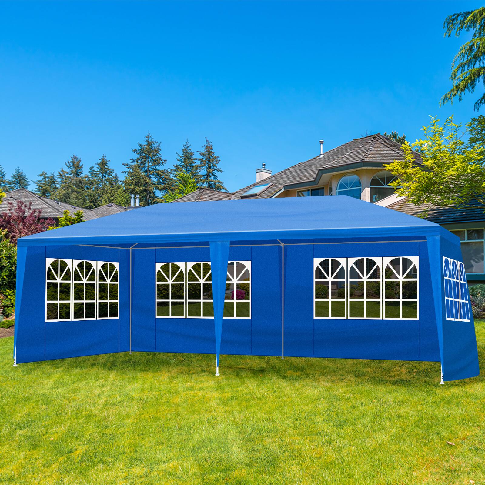 Back. Winado - (10'x20') Outdoor Party Tent, Patio Canopy Tent Gazebo with Removable Sidewalls Instant Event Tent for Cater Events.