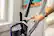 Alt View 2. BISSELL - CleanView Compact Turbo Upright Vacuum - Black / Grapevine Purple.