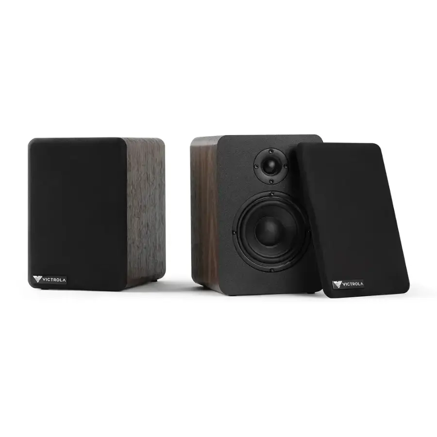 Alt View 20. Victrola - Premiere T1 Turntable System - Espresso.
