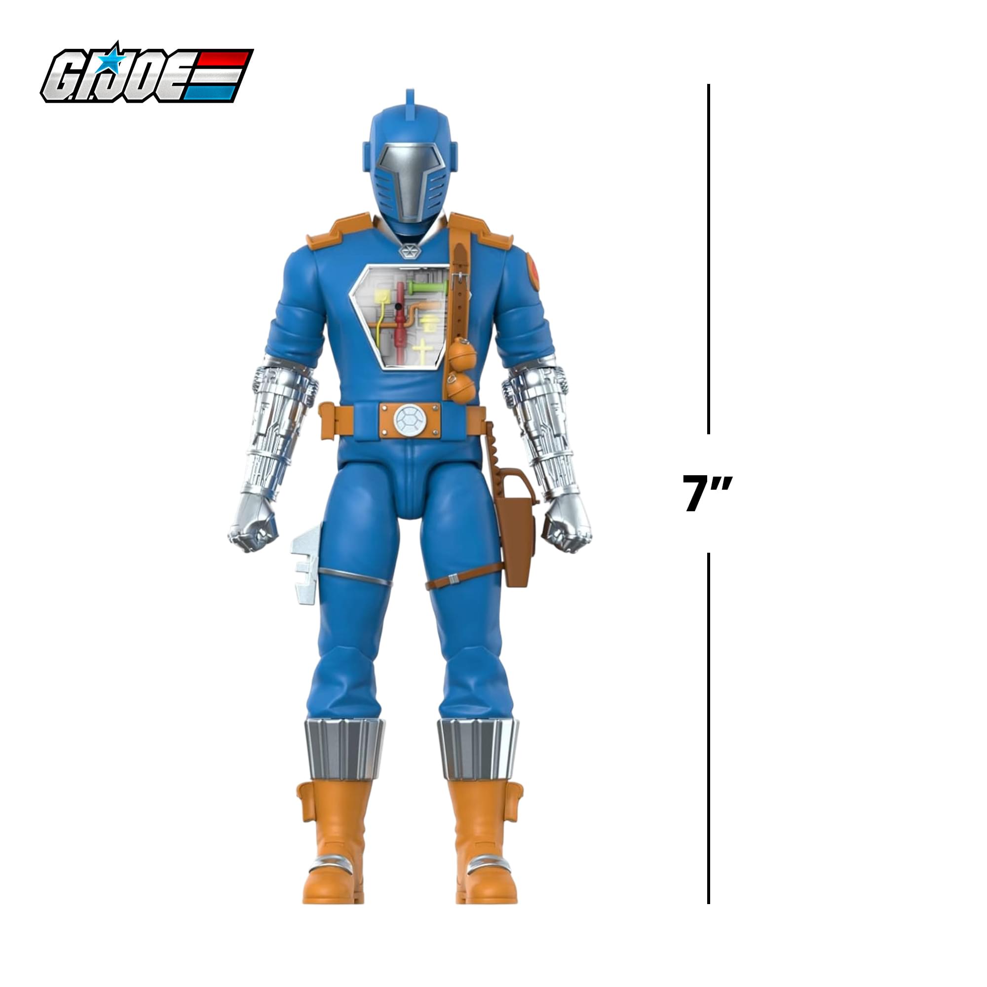 Alt View 1. Super7 - G.I. Joe ULTIMATES! 7-Inch Action Figure | Cobra B.A.T. (Comic Ver.) - Blue.