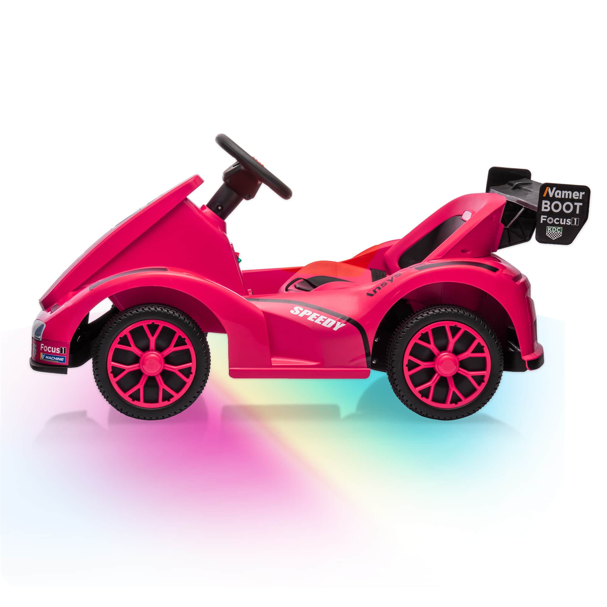 Maxxis Merch - 6V Electric Go Kart for Kids Remote Control Drift Wheels Music Ride-On - Pink