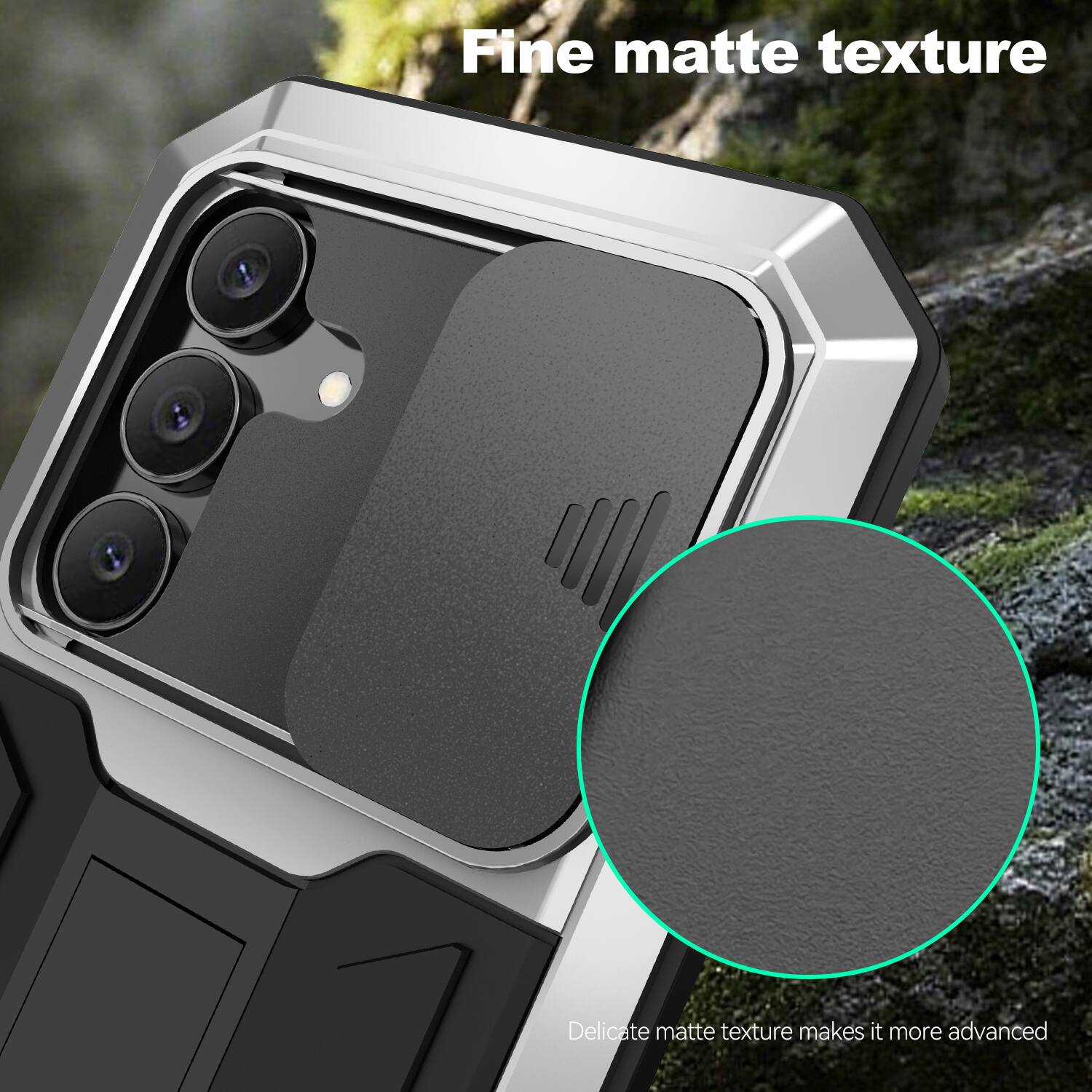 Fine matte texture  
Delicate matte texture makes it more advanced