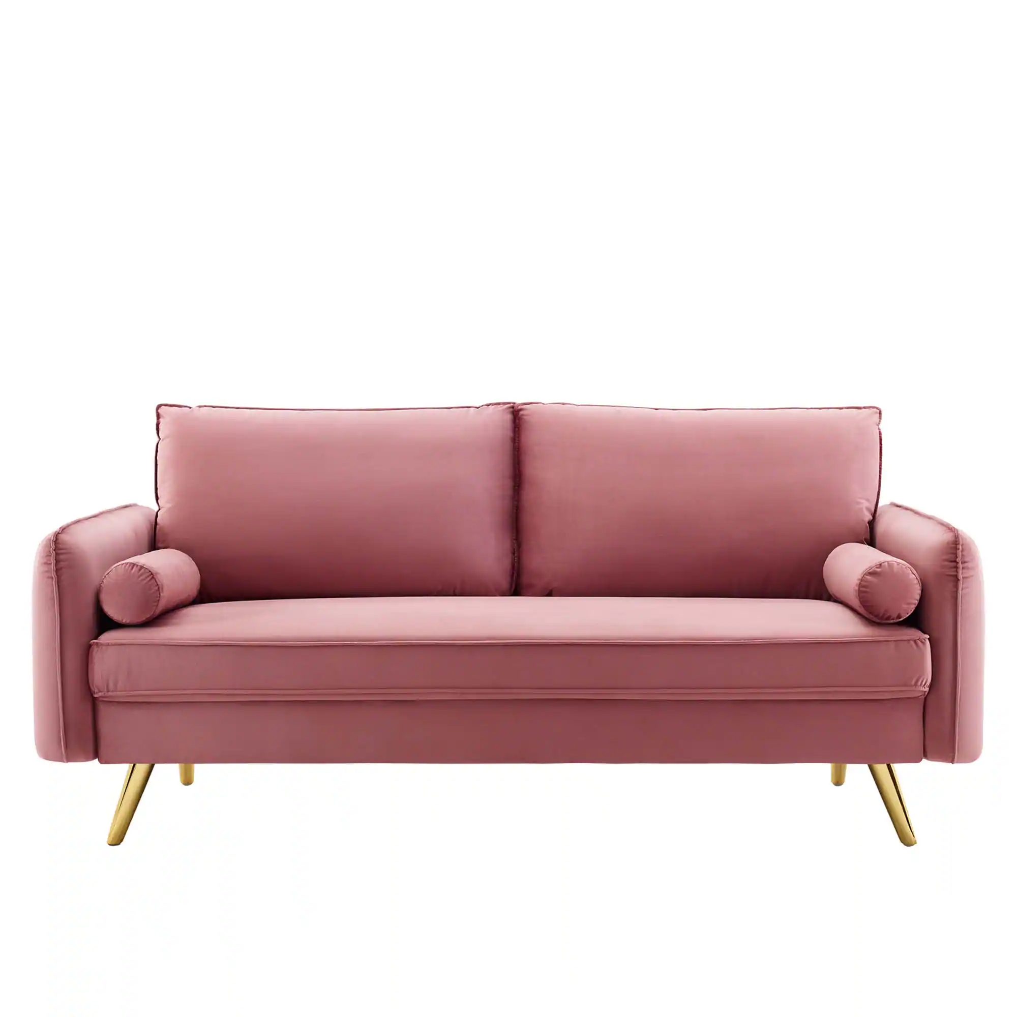Alt View 4. Modway - Revive Performance Velvet Sofa by Modway - Dusty Rose.