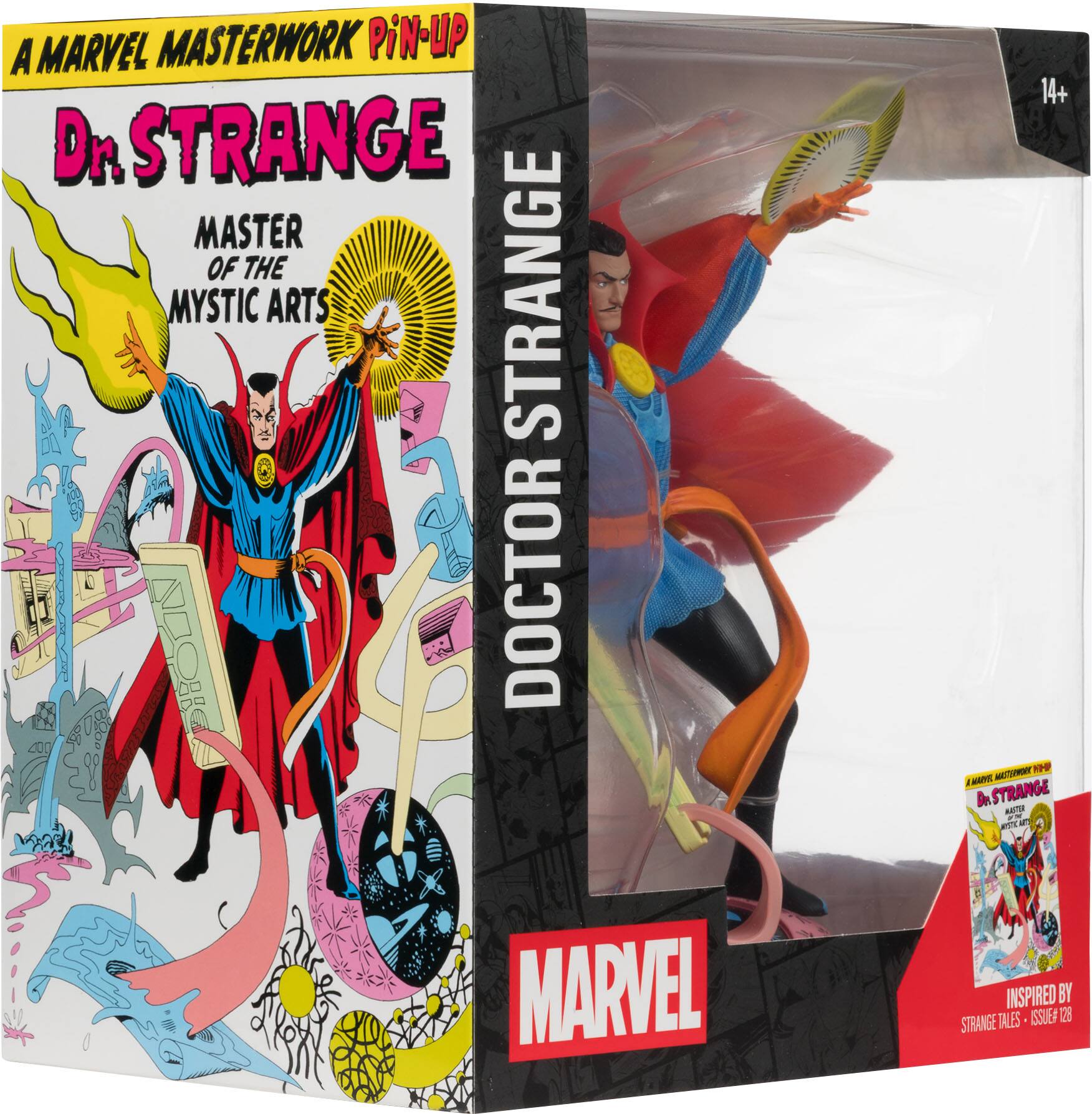 A Marvel Masterwork Pin-Up  
Dr. Strange: Master of the Mystic Arts  
Doctor Strange  
14+  
TRT  
A Marvel Masterwork Pin-Up  
Dr. Strange: Master of the Mystic Arts  
Inspired by Strange Tales #128