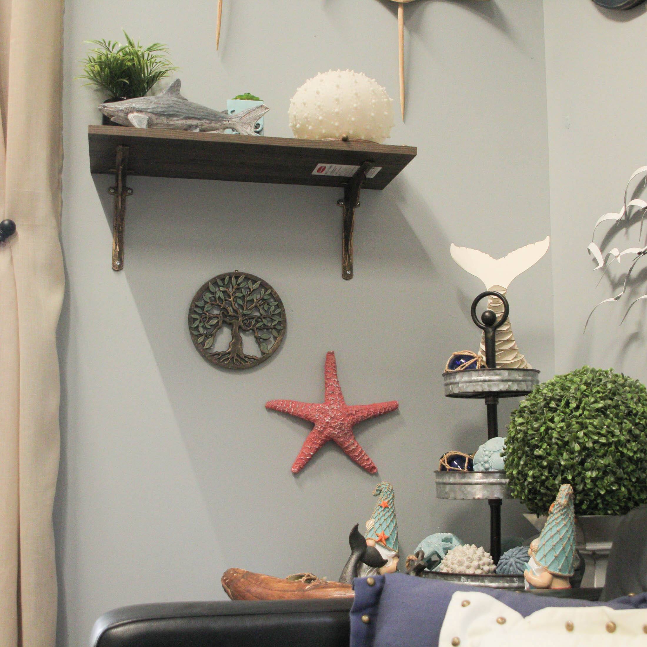 Alt View 3. Zeckos - Cast Iron Tree of Life Trivet – Gold Finish, 7.75", Heat-Resistant, Wall Art - Multicolored.