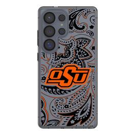 Keyscaper - NCAA - Oklahoma State Cowboys Paisley Galaxy Clear Case - S24 Ultra - Multicolor
