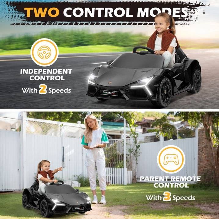 TWO CONTROL MODES

INDEPENDENT CONTROL  
With 2 Speeds

PARENT REMOTE CONTROL  
With 3 Speeds