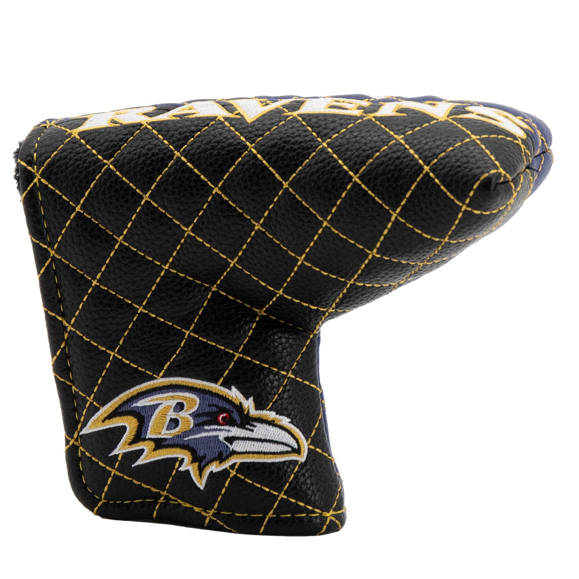Alt View 2. Team Golf - Baltimore Ravens Quilted Blade Putter Cover - Multicolor.