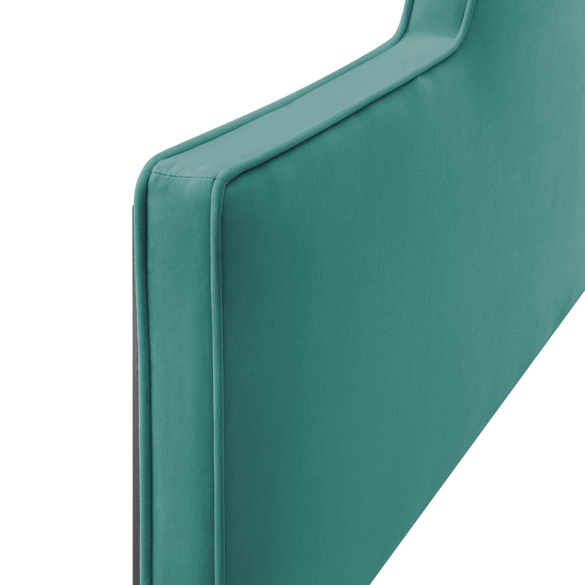 Back. Modway - Dawn Performance Velvet King/California King Headboard by Modway - Teal.