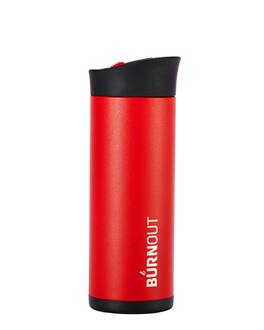 BURNOUT - Temperature Regulating 12 oz. Smart Mug - Slide Seal Lid - Red with Black Bottom