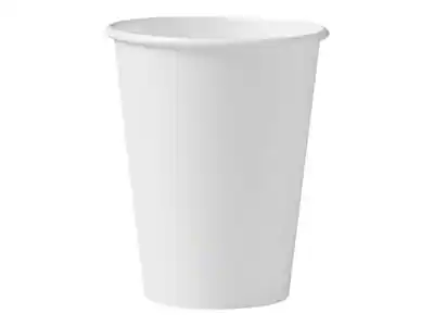 Front. Solo - Paper Hot Cup, 12 oz., 50 Cups/Pack - White.