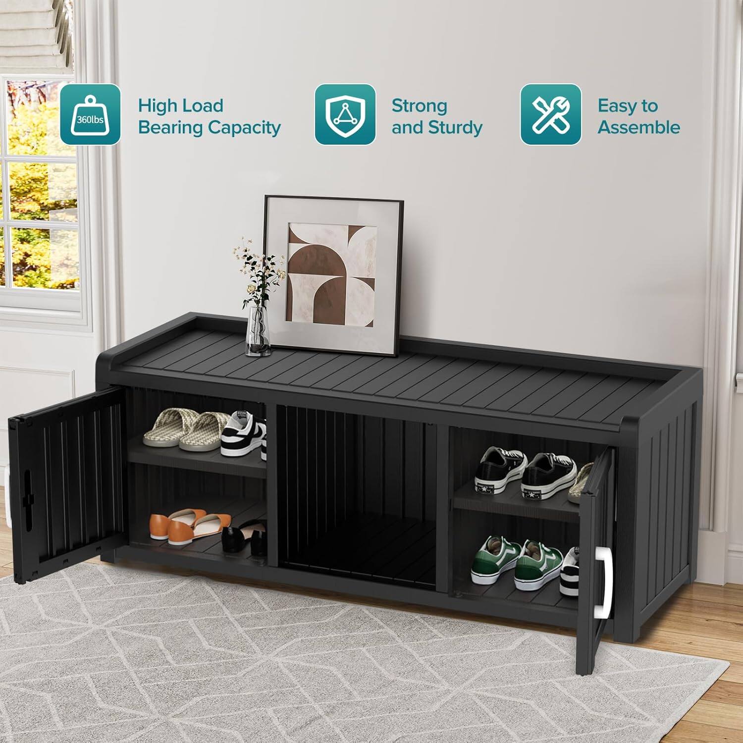 360lbs High Load Bearing Capacity Strong and Sturdy Easy to Assemble