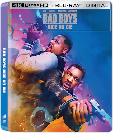 Front. Bad Boys: Ride or Die (Steelbook) - 4K Blu-Ray.