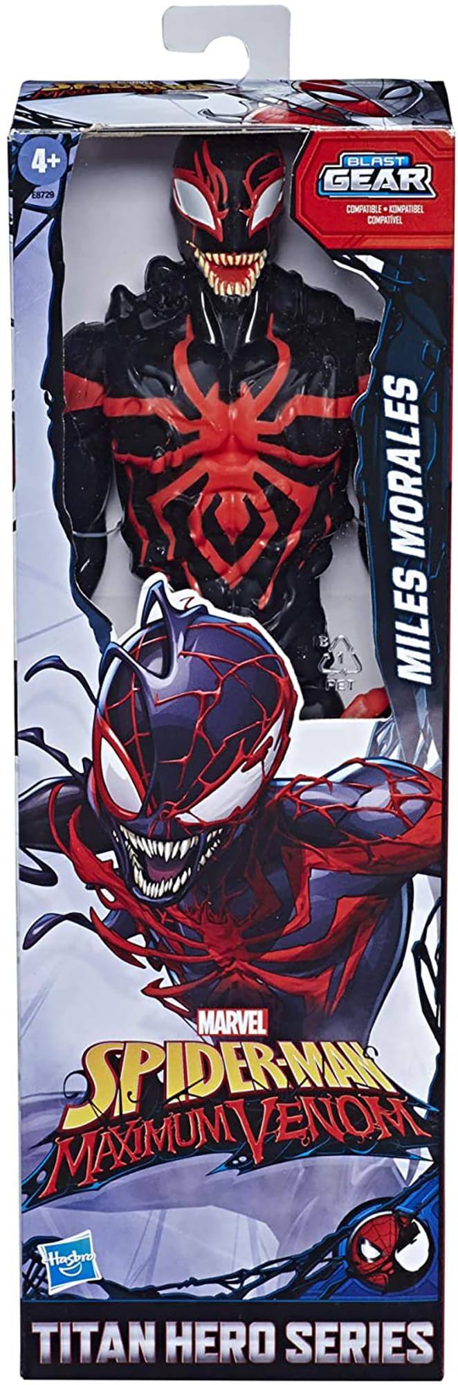4+  
8729  
BLAST GEAR  
COMPATIBLE / KOMPATIBEL / COMPATIBLE  
MILES MORALES  
MARVEL  
SPIDER-MAN  
MAXIMUM VENOM  
TITAN HERO SERIES  
Hasbro
