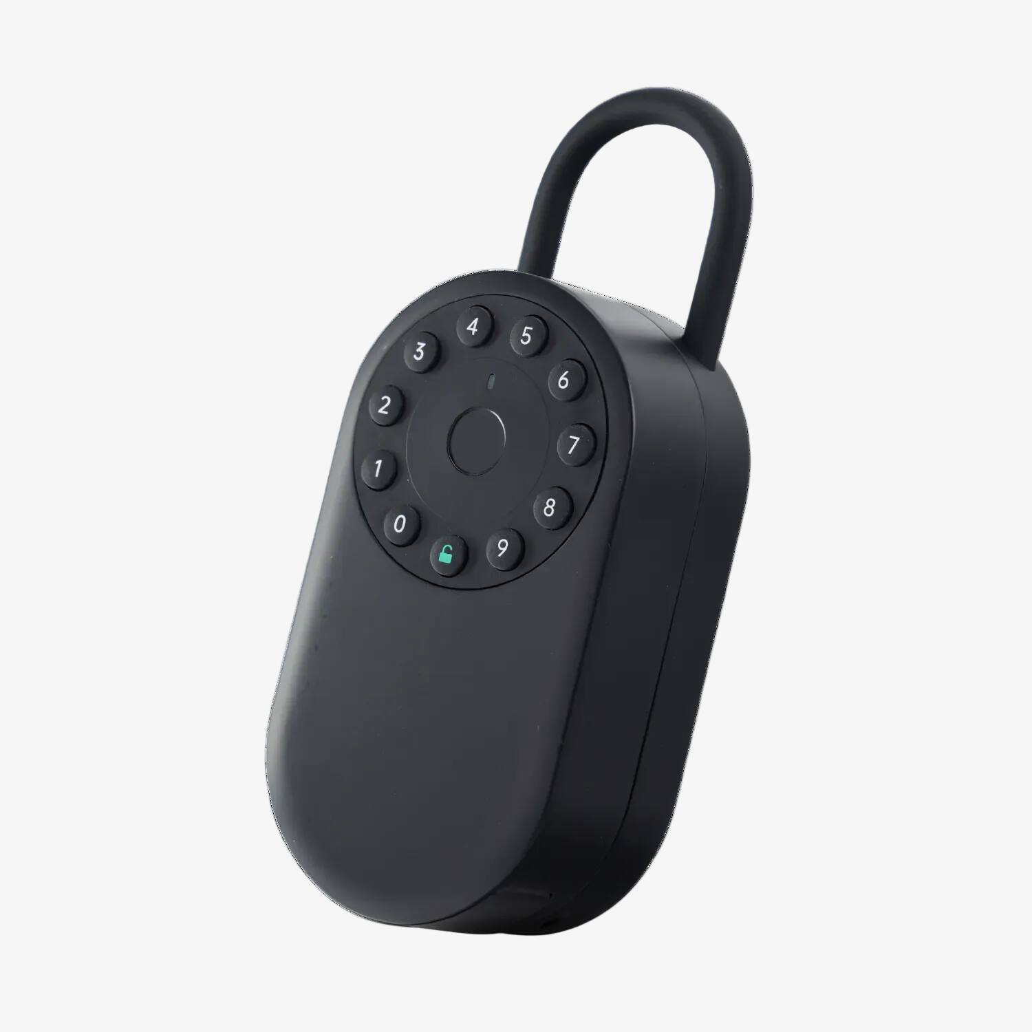 Front. Dalton - LB01 Smart Key Lockbox, Fingerprint, PIN & Bluetooth App Unlock - Black.