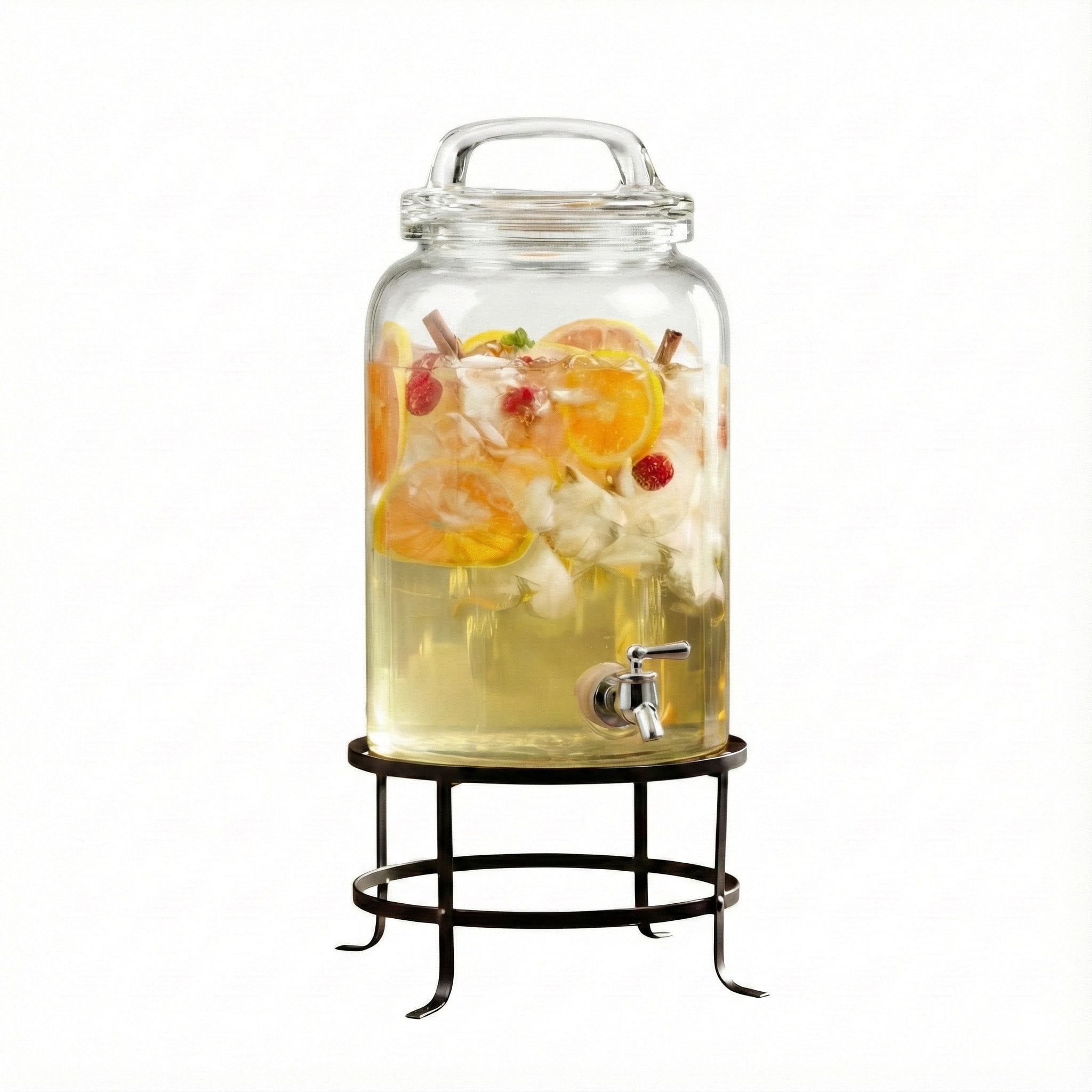 Style Setter - Ferris Glass Beverage Dispenser 2.7 Gal - Clear