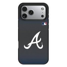 Keyscaper - MLB - Atlanta Braves Bump Case with 8.2ft Drop Protection - 16 Pro - Black