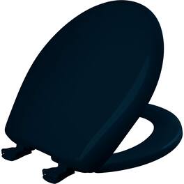 BEMIS - Round Plastic Toilet Seat with STA-TITE Seat Fastening System, EasyClean and WhisperClose Hinge - Navy