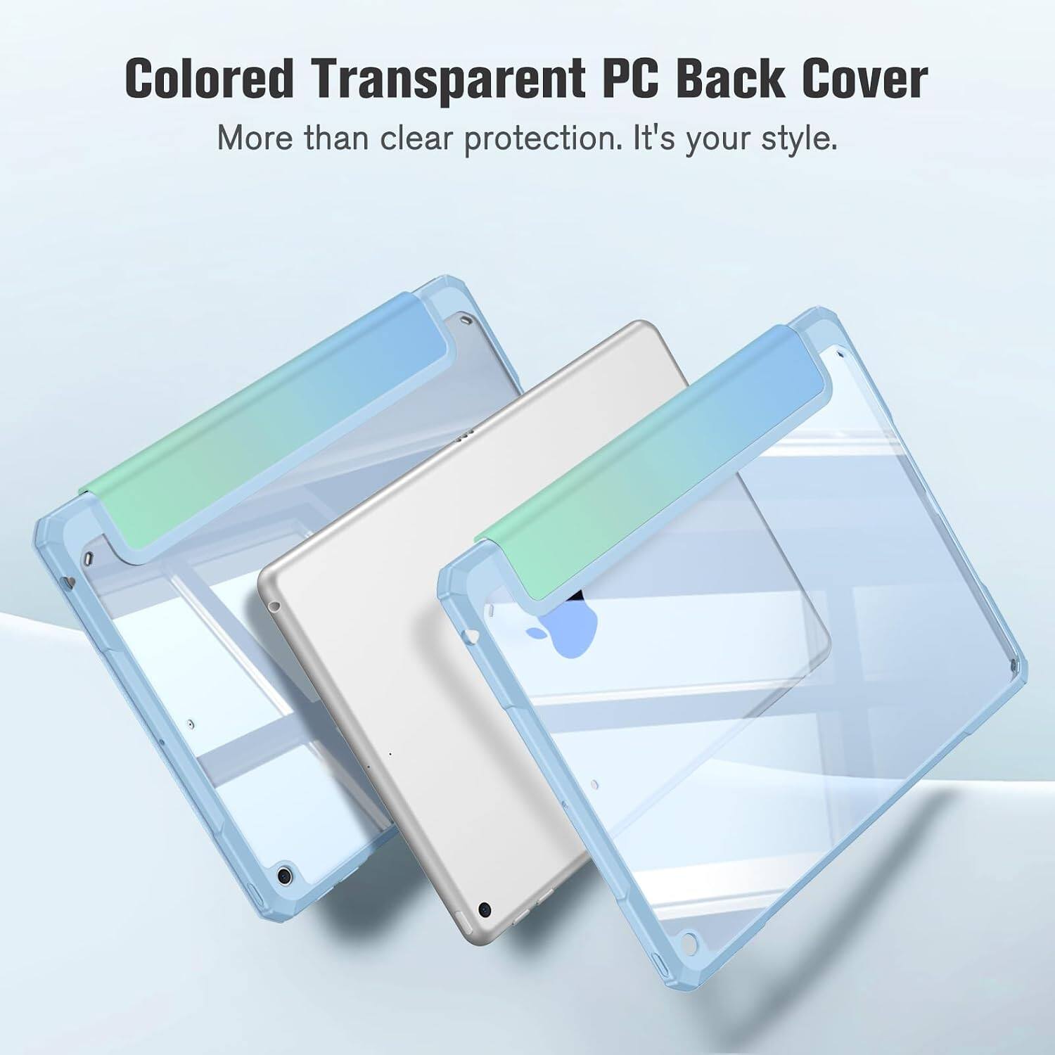 Fintie Hybrid Slim Clear Case for iPad 9th / 8th / 7th Generation 10.2 ...