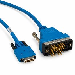 Sanoxy - 10ft Smart Serial Cable 26-Pin Male to V.35 Male, Compatible with Cisco CAB-SS-V35MT - Blue