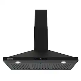 COSMO - 36 inches - Convertible - Wall Range Hood - Matte Black