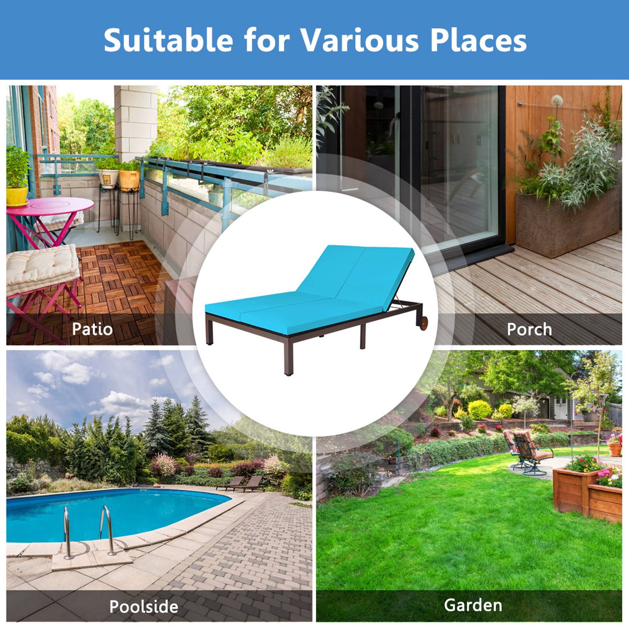 Suitable for Various Places

Patio
Porch
Poolside
Garden