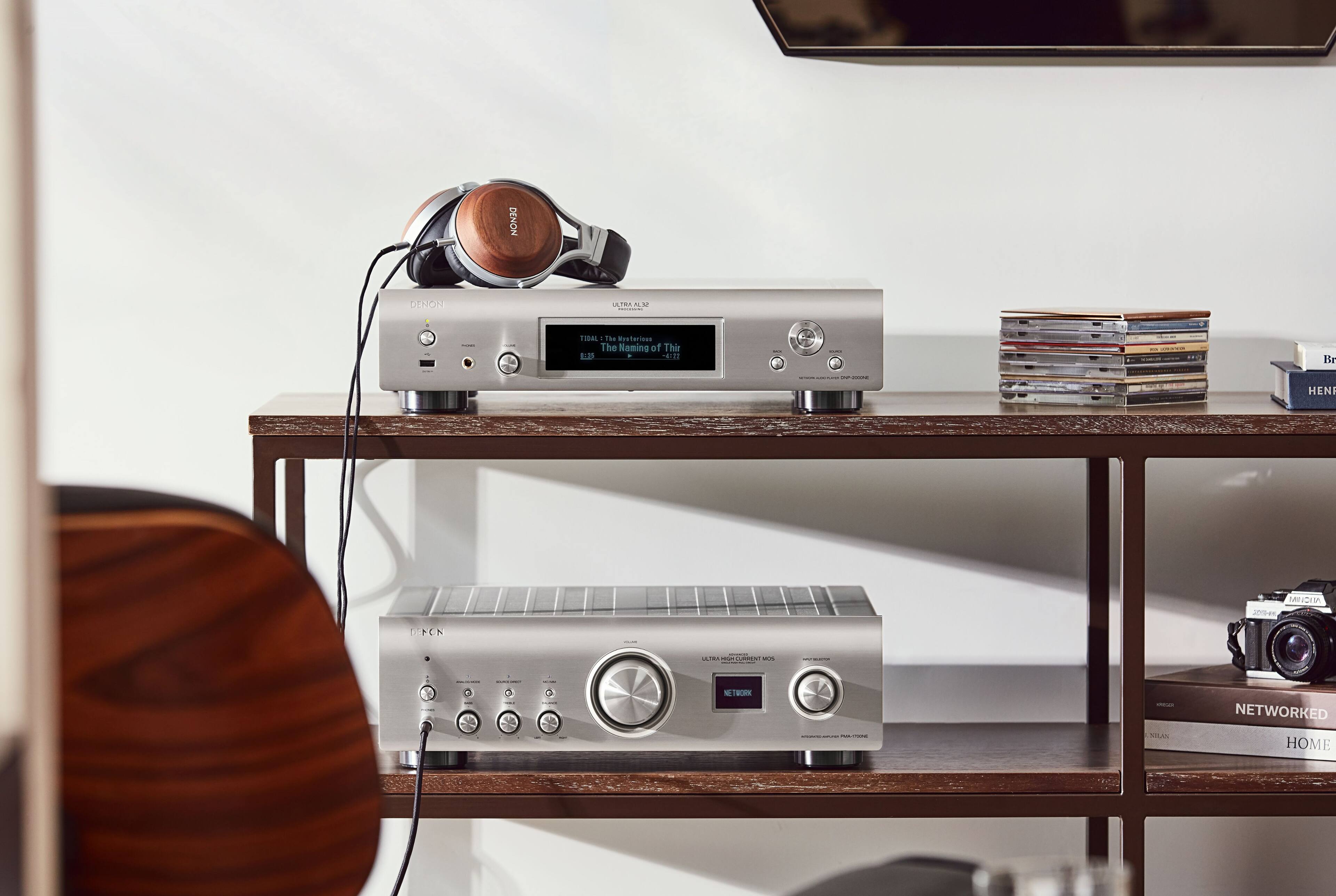 Alt View Zoom 14. Denon - DNP-2000NE Network Audio Player with HEOS, Alexa Compatible - Silver.